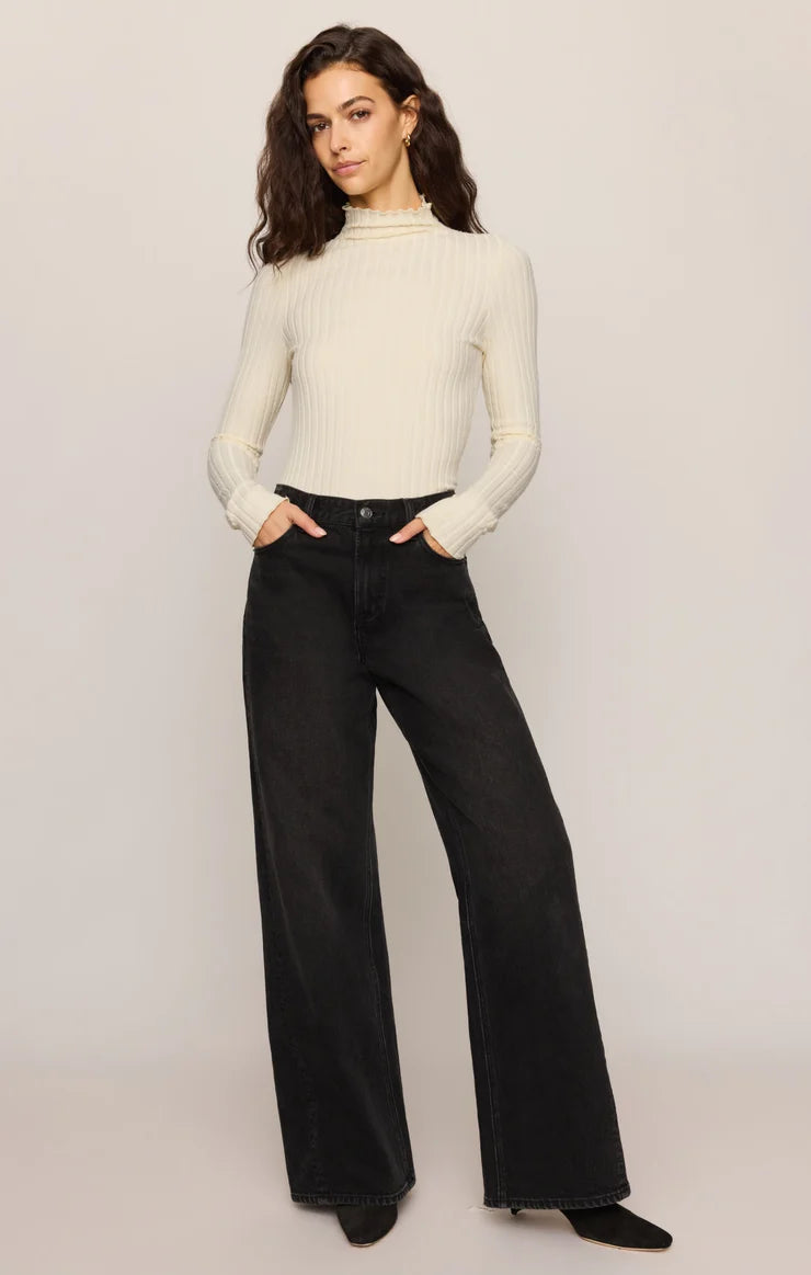 Z Supply Hattie Silky Rib Mock Neck
