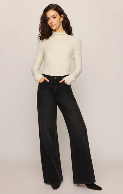Z Supply Hattie Silky Rib Mock Neck