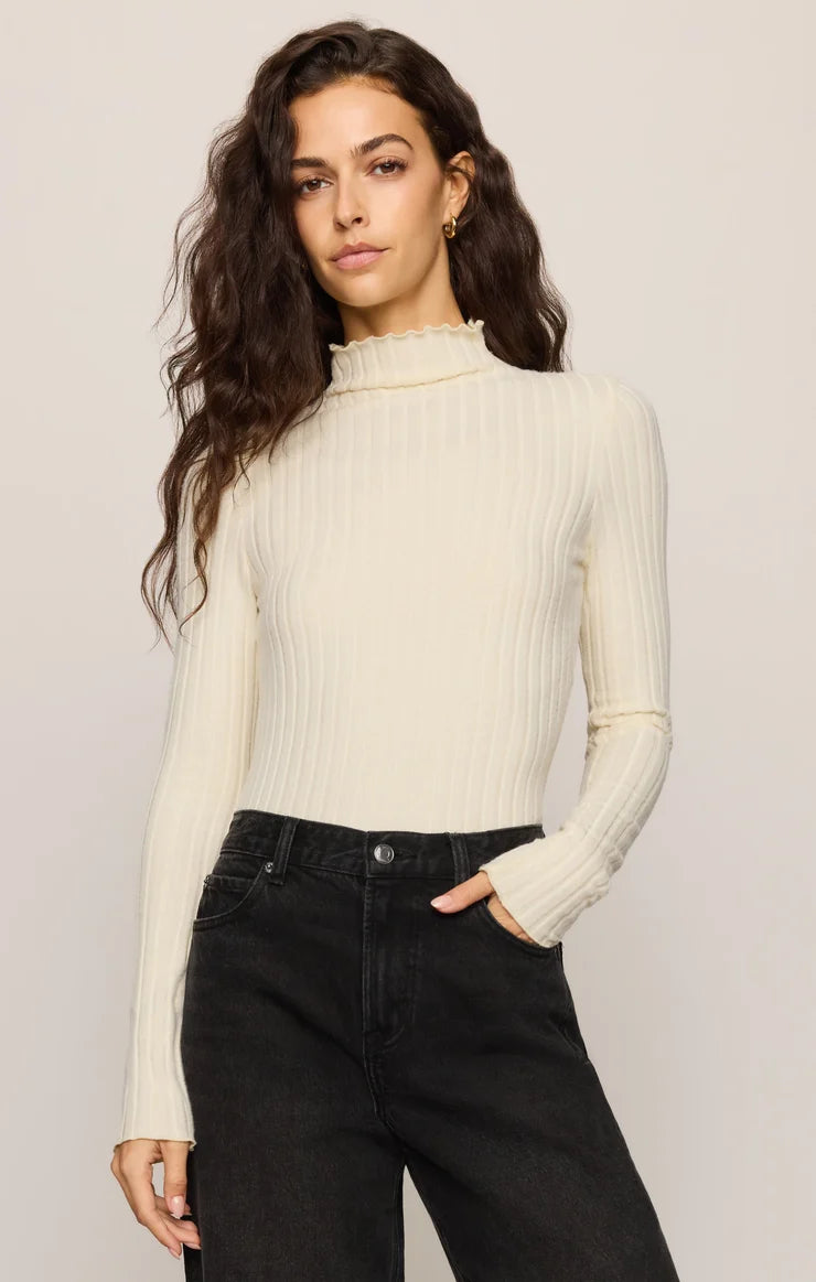 Z Supply Hattie Silky Rib Mock Neck