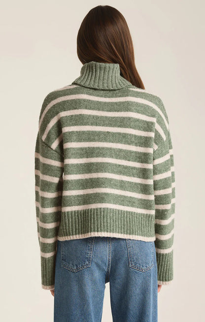 Z Supply Josephine Stripe Turtleneck Sweater