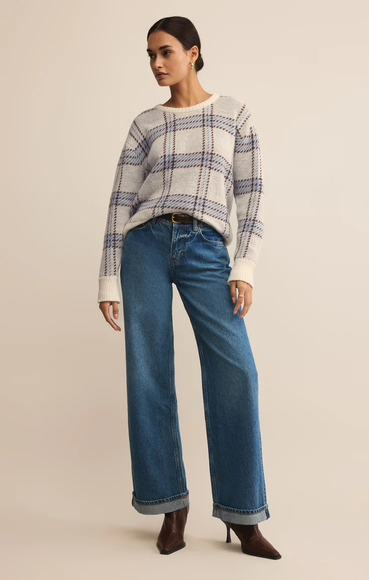 Z Supply Junction Plaid Sweater