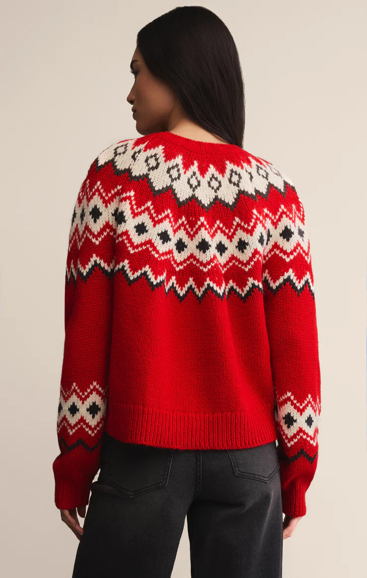 Z Supply Adornment Fair Isle Sweater