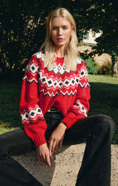 Z Supply Adornment Fair Isle Sweater