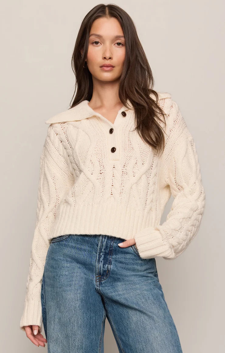 Z Supply Hartwell Cable Knit Sweater