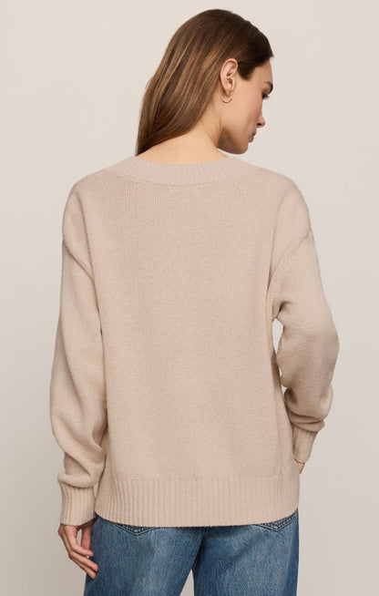 Z Supply Cloud Spun V Neck Sweater