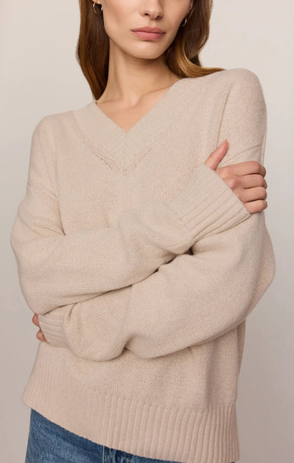 Z Supply Cloud Spun V Neck Sweater