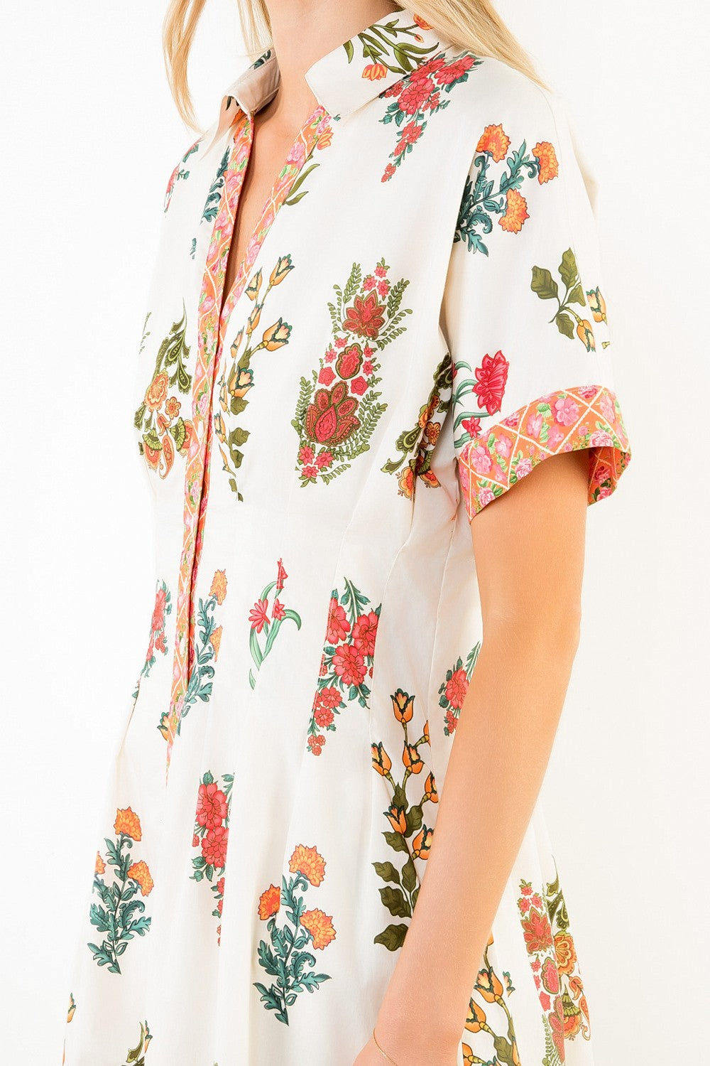 THML S/S Floral Pattern Dress