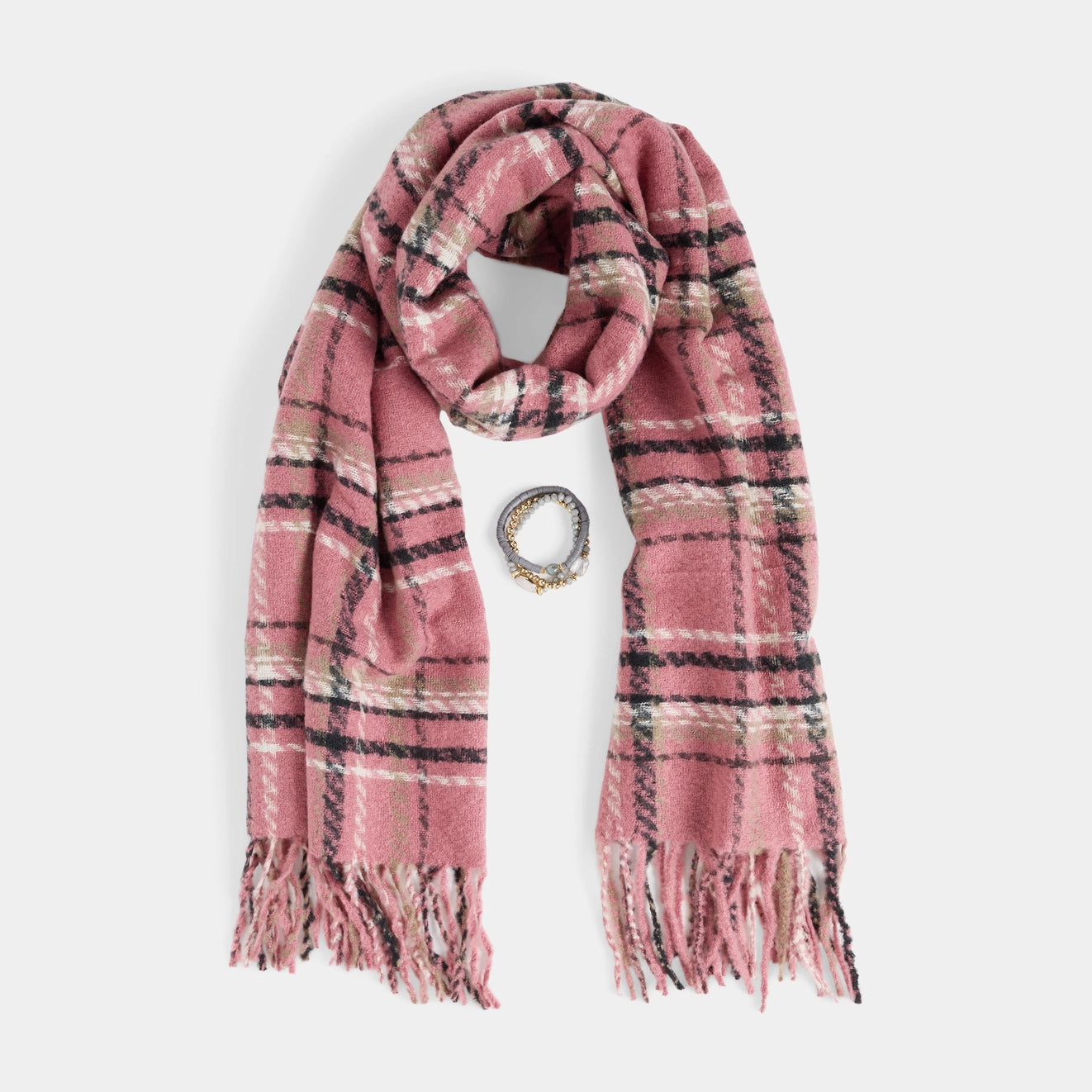 Woven Scarf & Bracelet Set