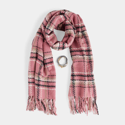 Woven Scarf & Bracelet Set