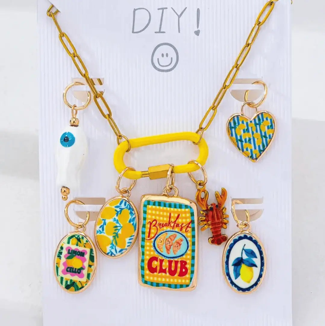 DIY Paperclip Necklace W/ Charms