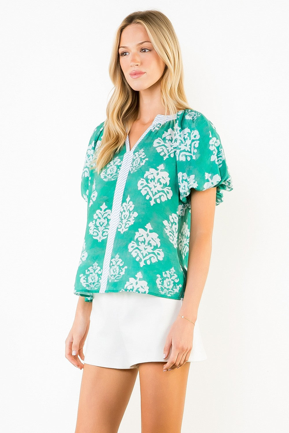 THML Bubble Sleeve Top