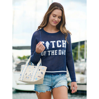 Shiraleah Coastal Icons Mini Tote Bag