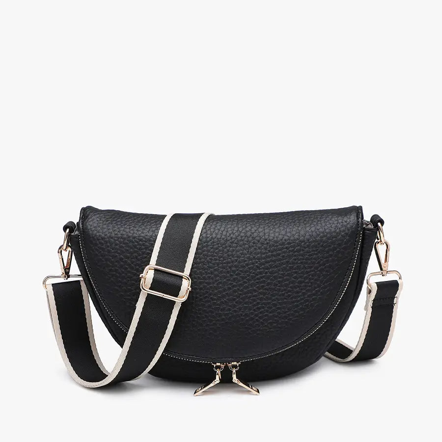 Alessandra Foldover Crescent Crossbody