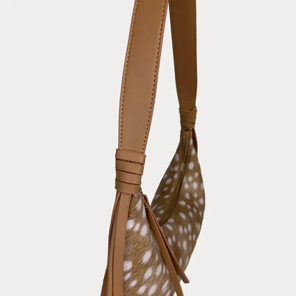 Ahdorned Sara Suede Shoulder Bag W/ Tassle