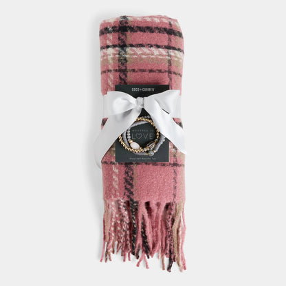 Woven Scarf & Bracelet Set