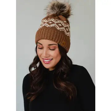 Knit Pom Hats