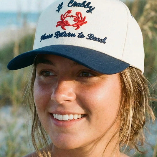 " If Crabby Please Return To Beach" Trucker Hat