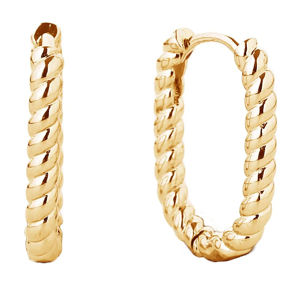 Twist Square Hoops