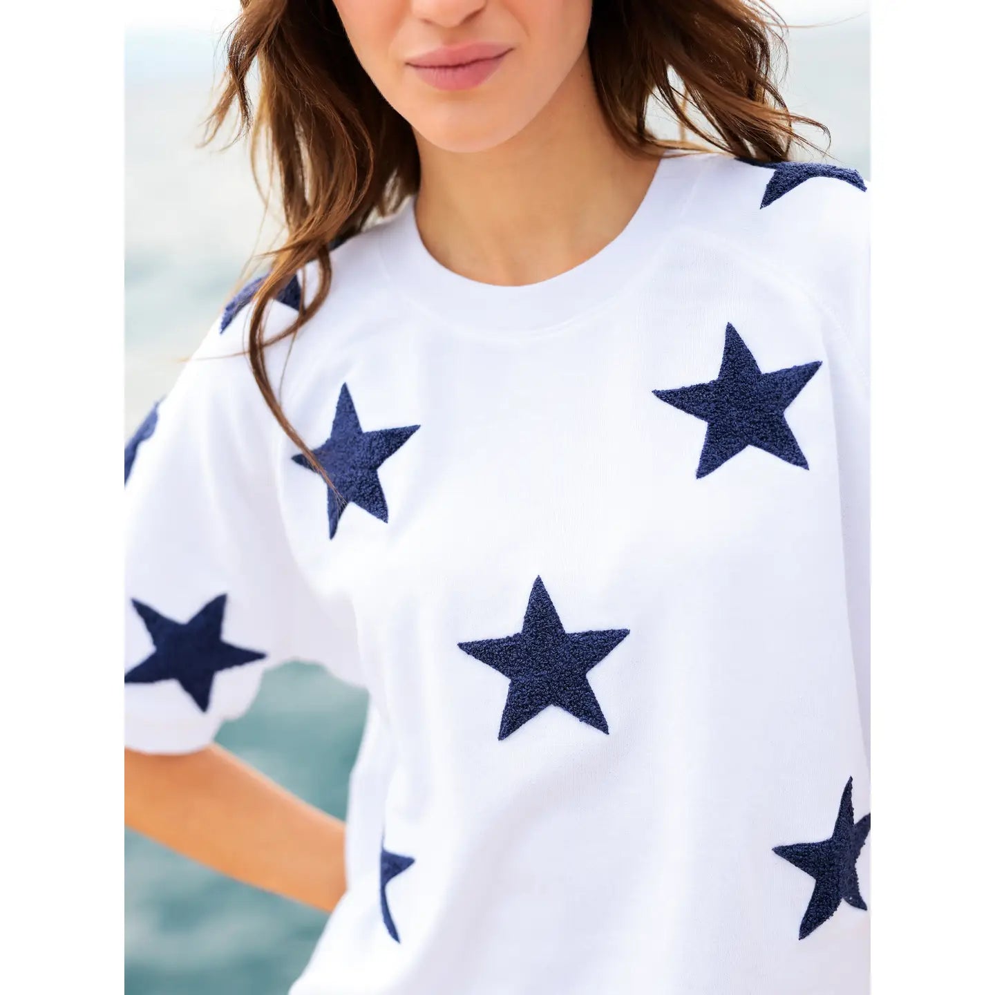 Shiraleah Stars Short Sleeve Sweatshirt