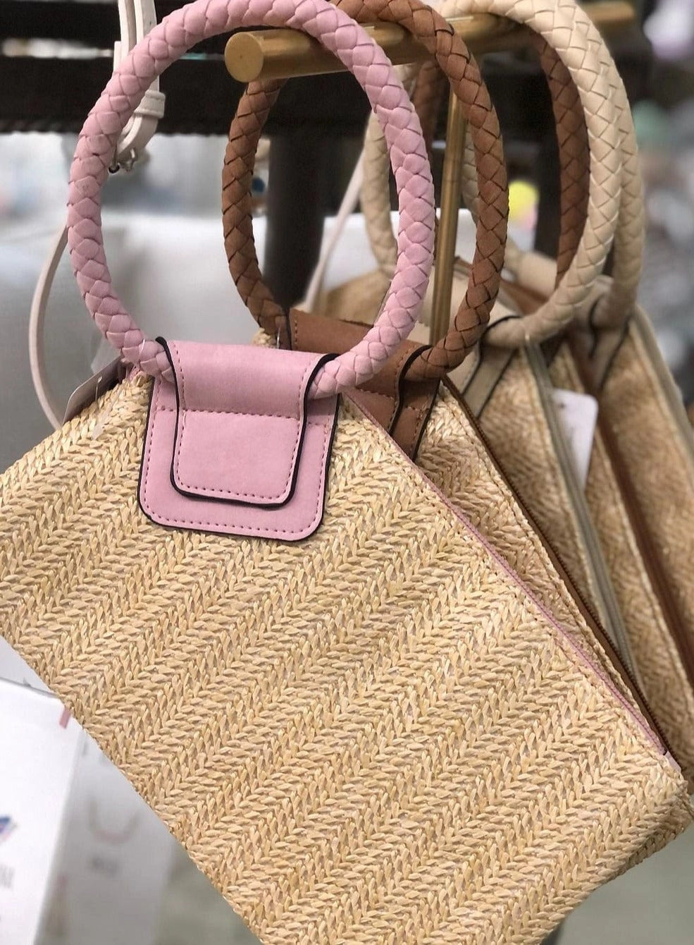 Cheyenne Straw Wristlet