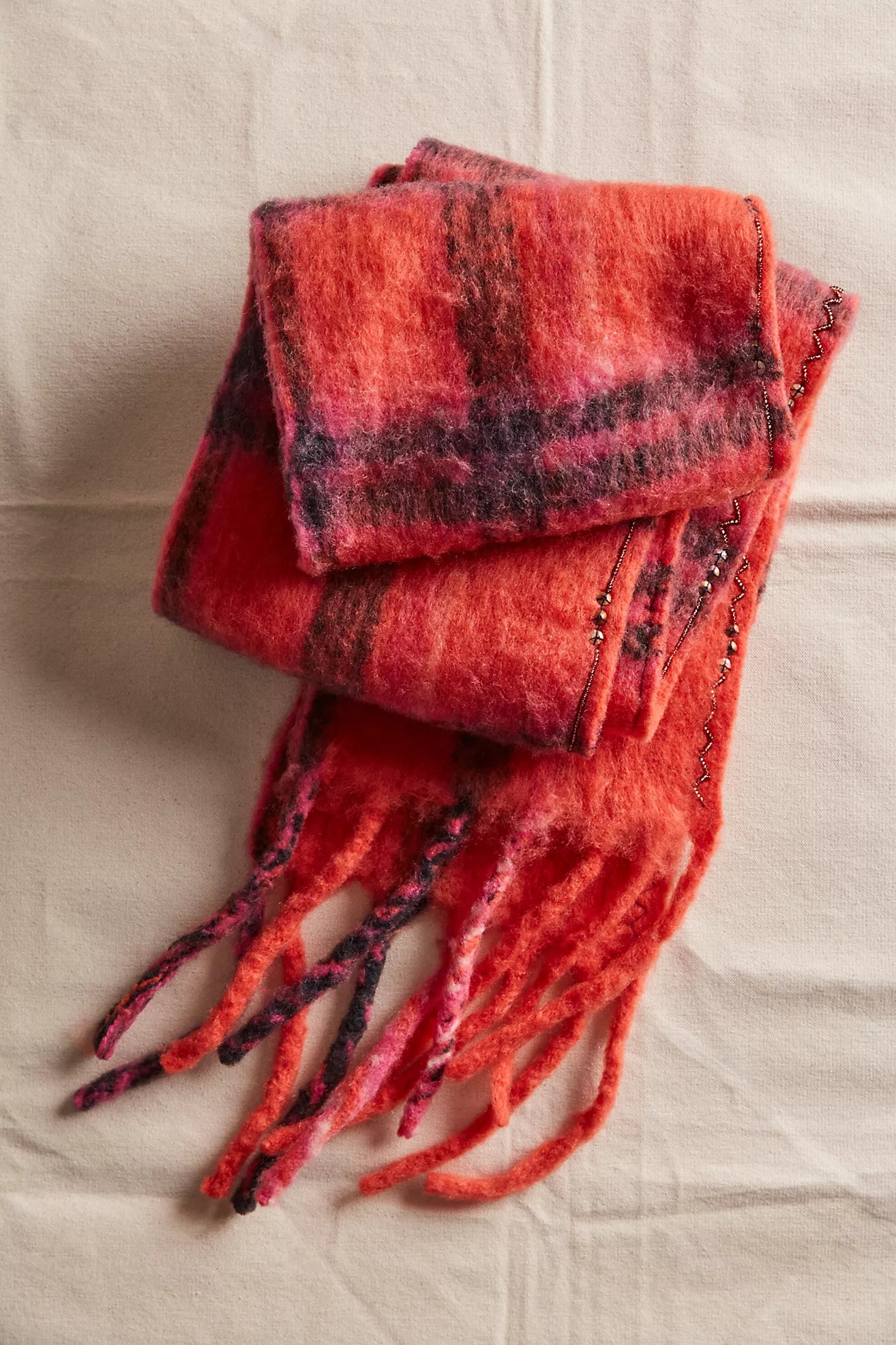 Free People Highland Plaid Scarf