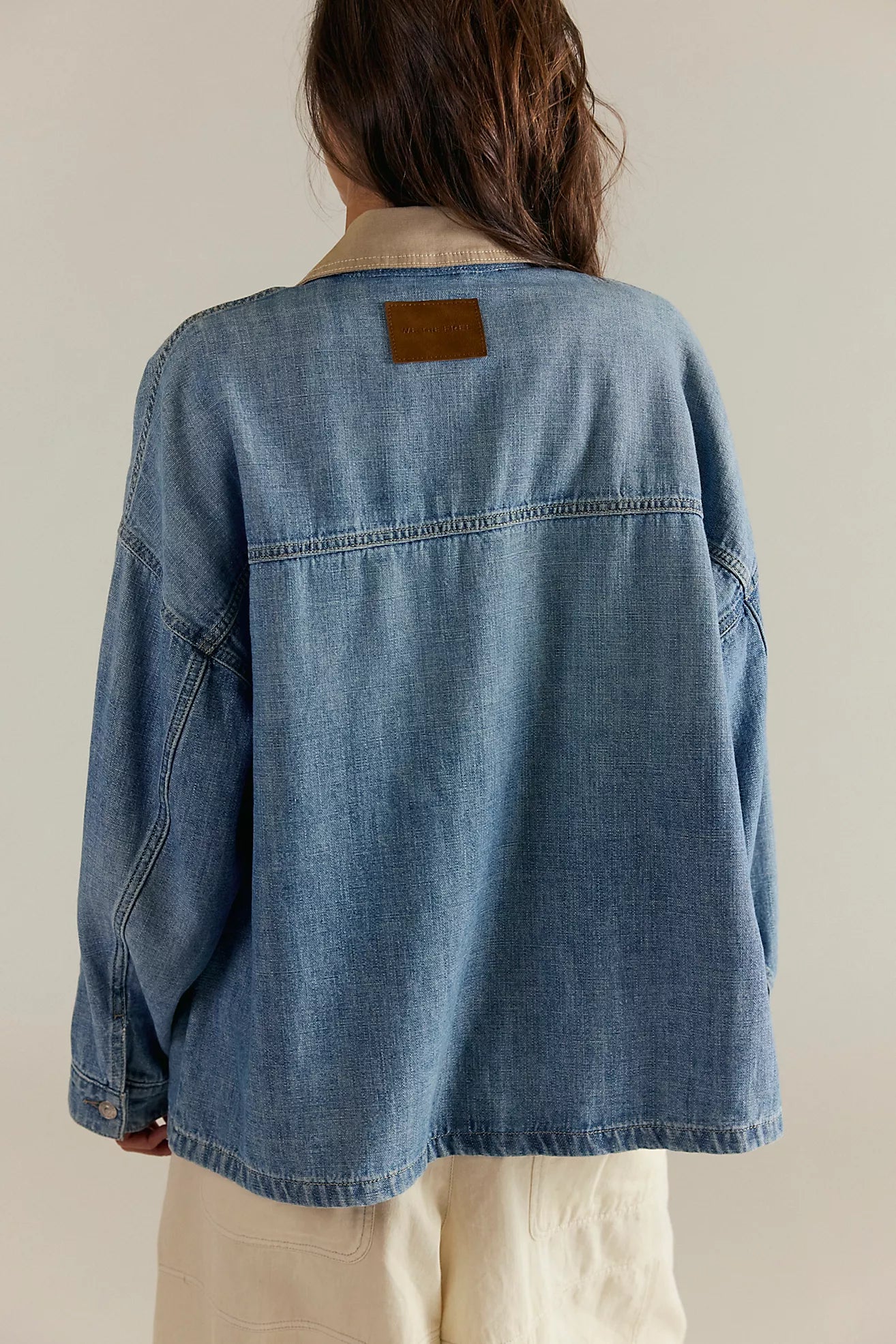 Free People Lemon Oversized Denim Jacket