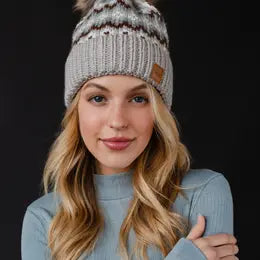 Knit Pom Hats