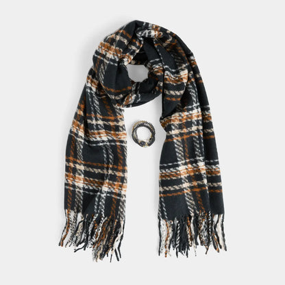 Woven Scarf & Bracelet Set