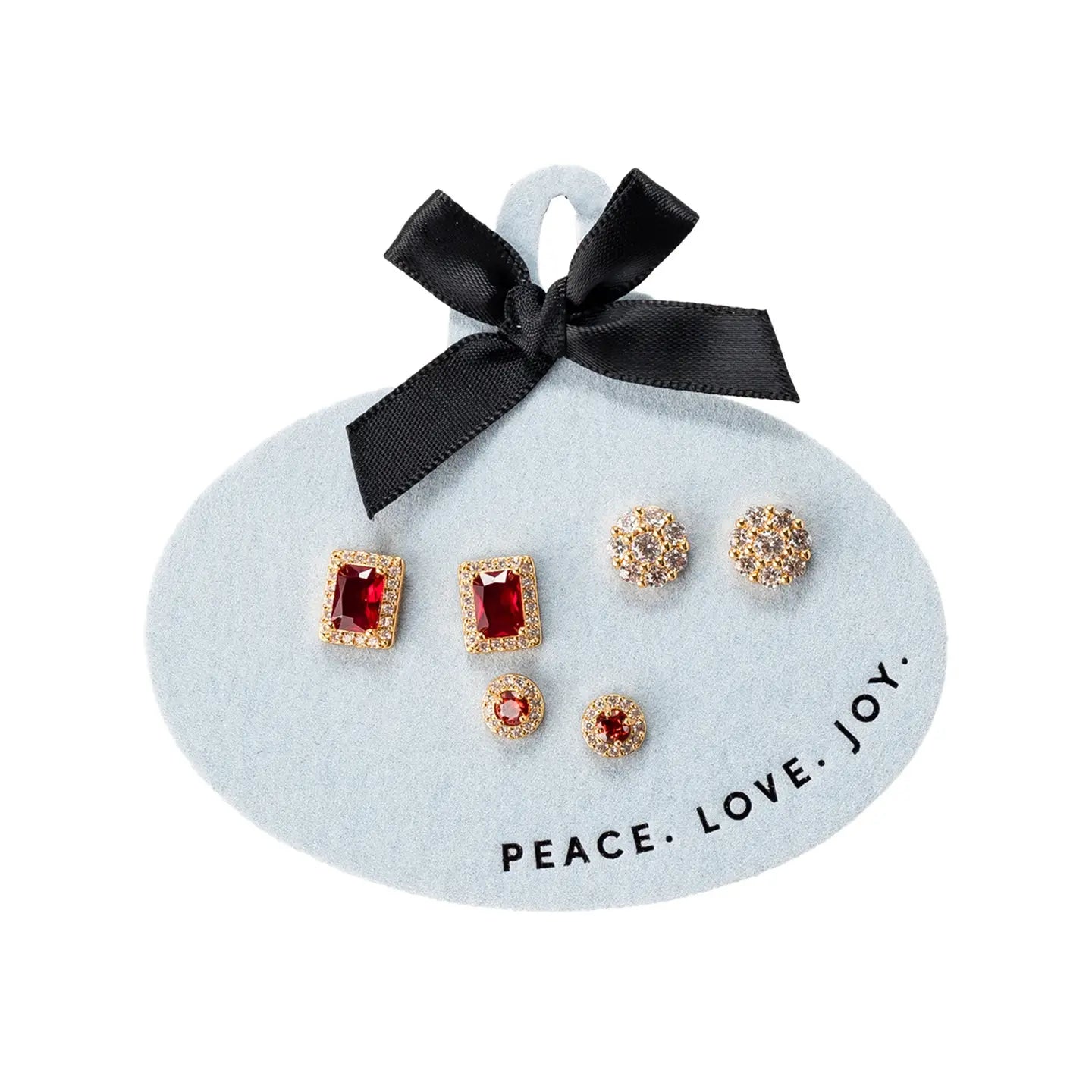 Crystal Holiday Earring Set