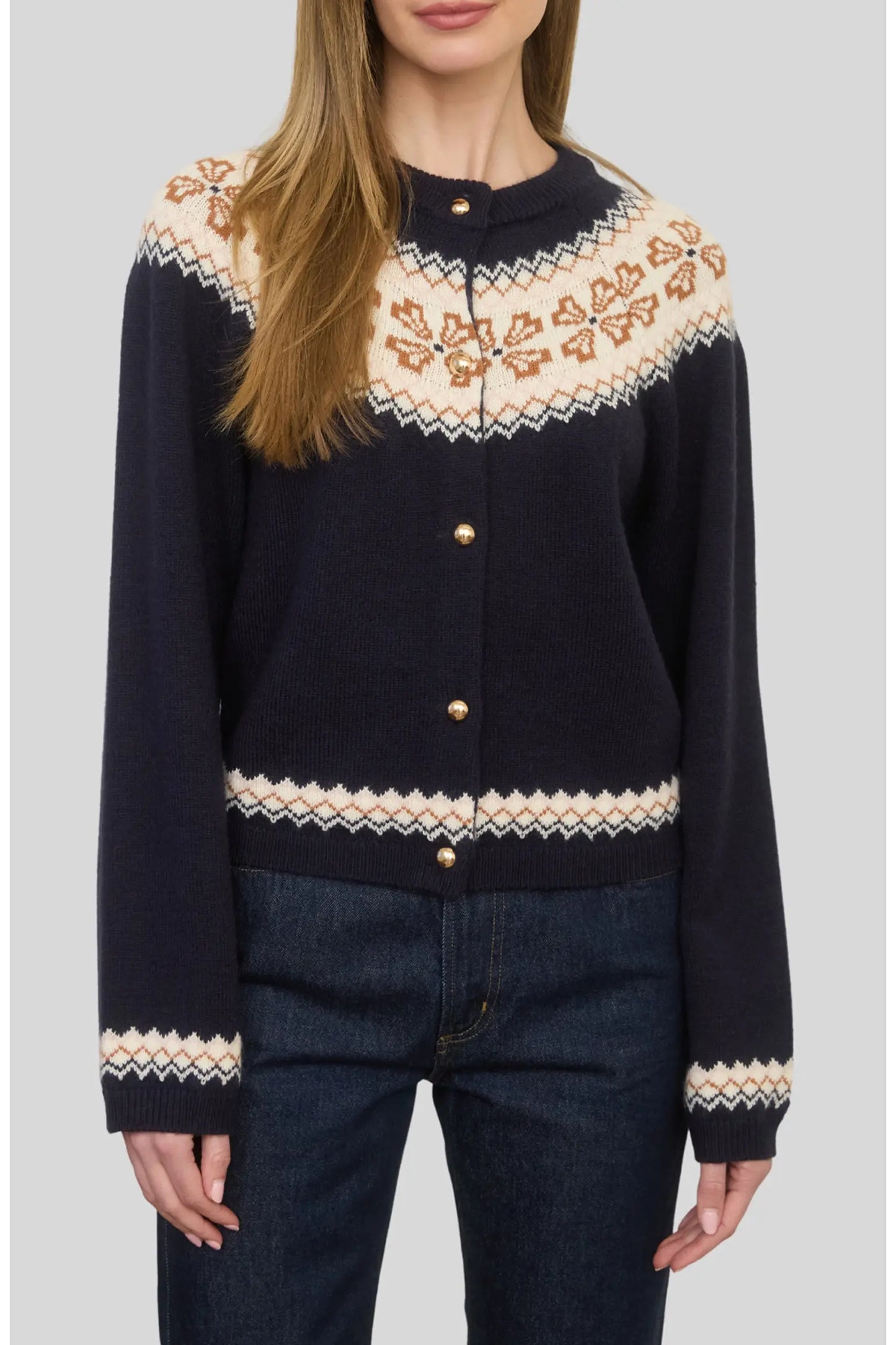 Zoe & Claire Faire Isle Cardigan