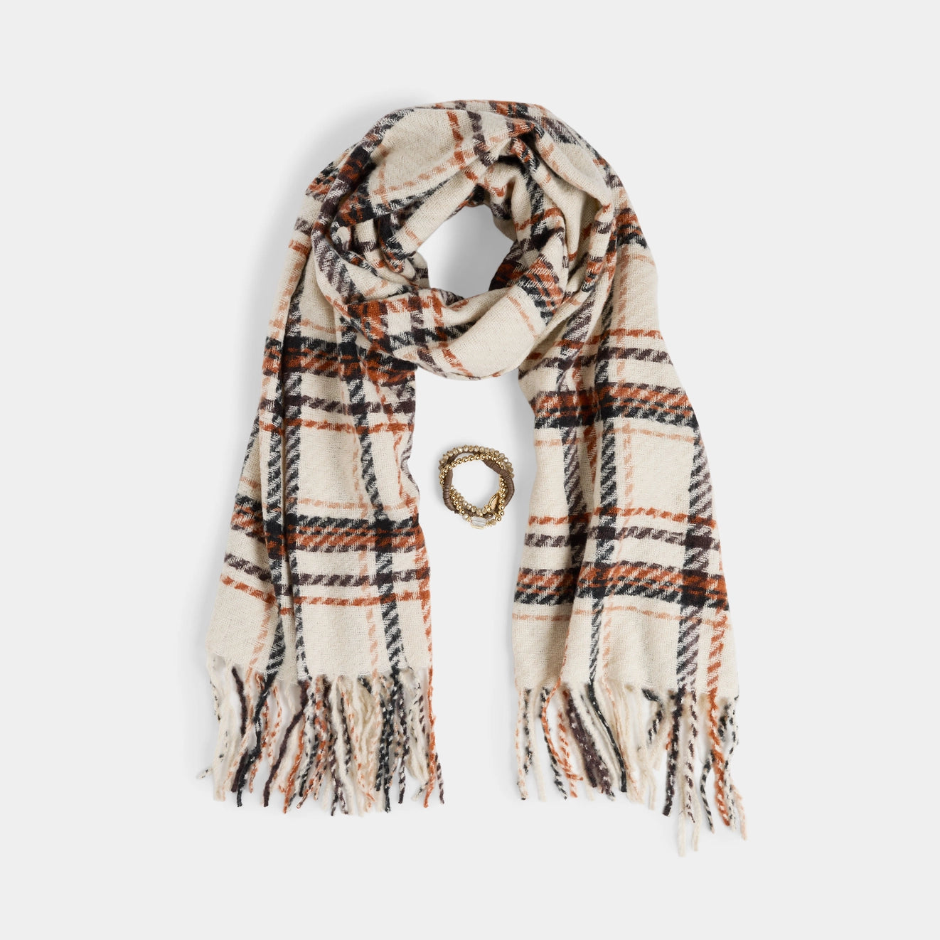 Woven Scarf & Bracelet Set