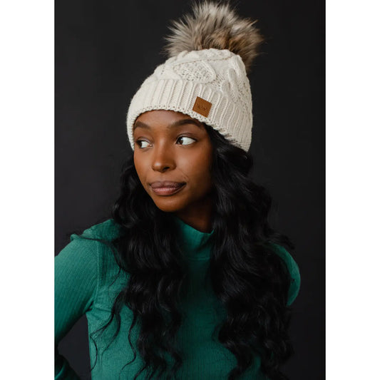 Knit Pom Hats