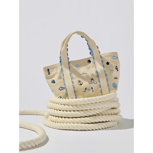 Shiraleah Coastal Icons Mini Tote Bag
