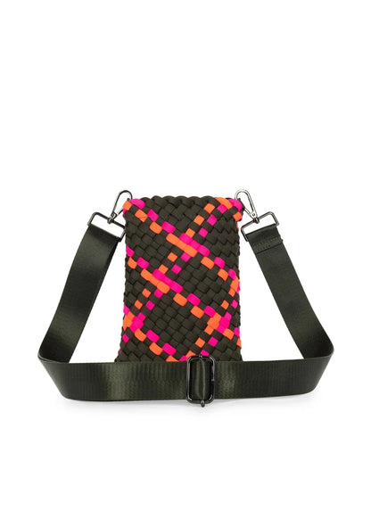 Shay Showoff Woven Cellphone Crossbody Bag