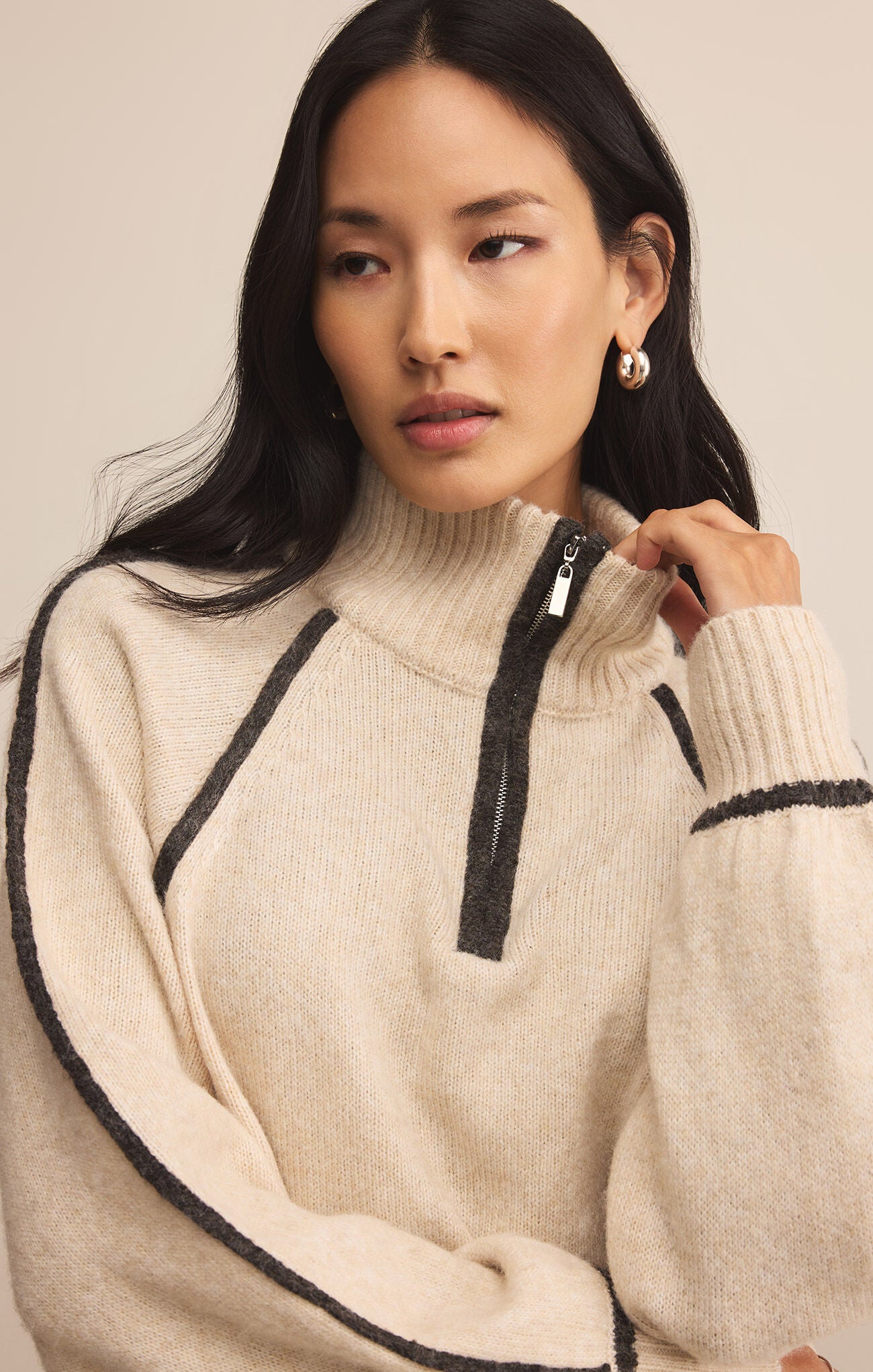 Z Supply Alps Half Zip Sweater