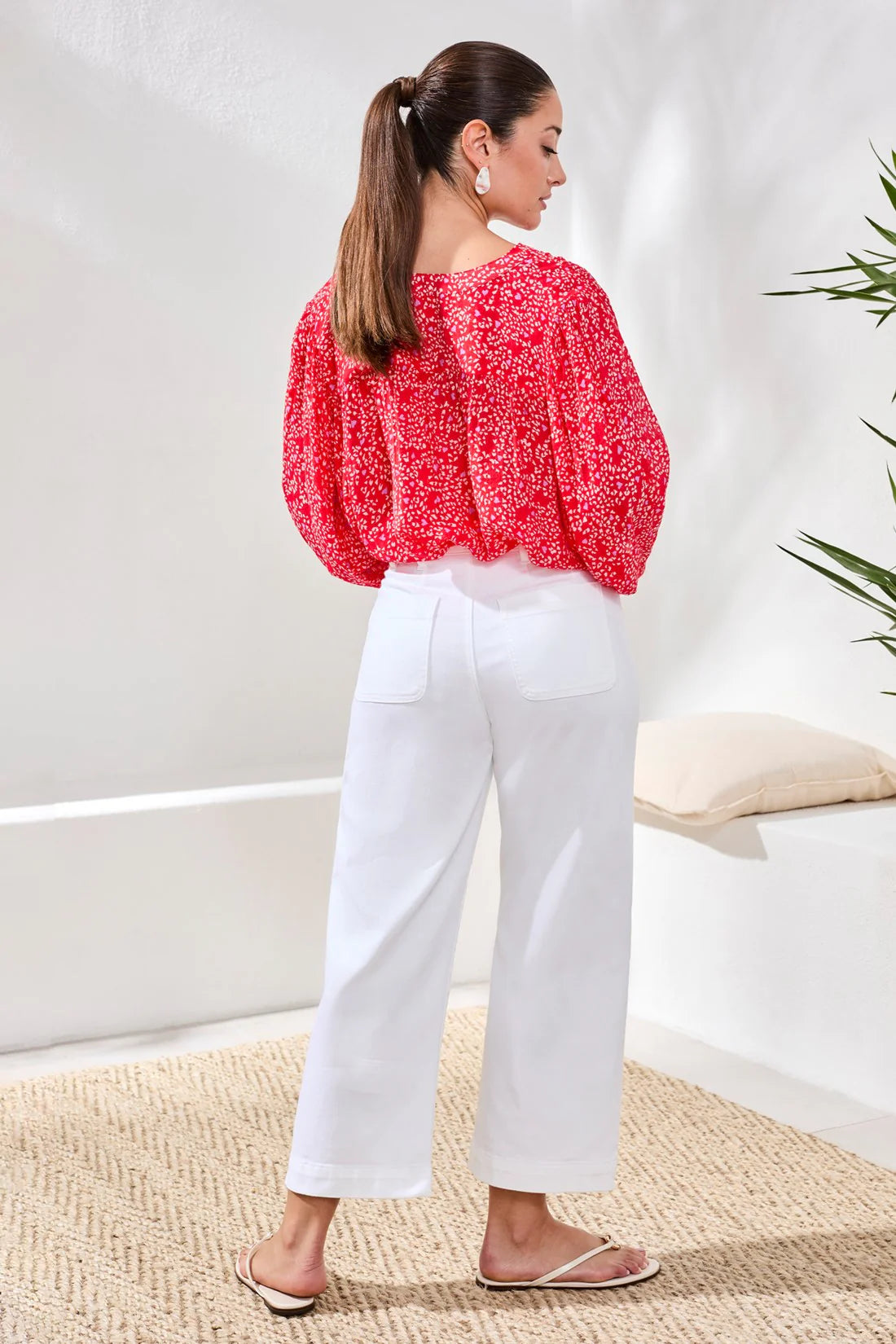 Tribal Sophia High Waisted Kick Flare Jeans W/ Front Pockets