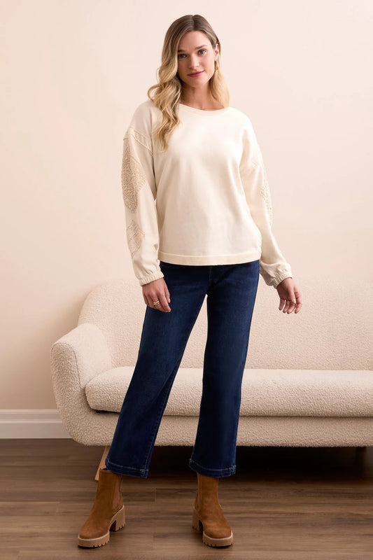 Tribal Special Wash Drop Shoulder Sweatshirt