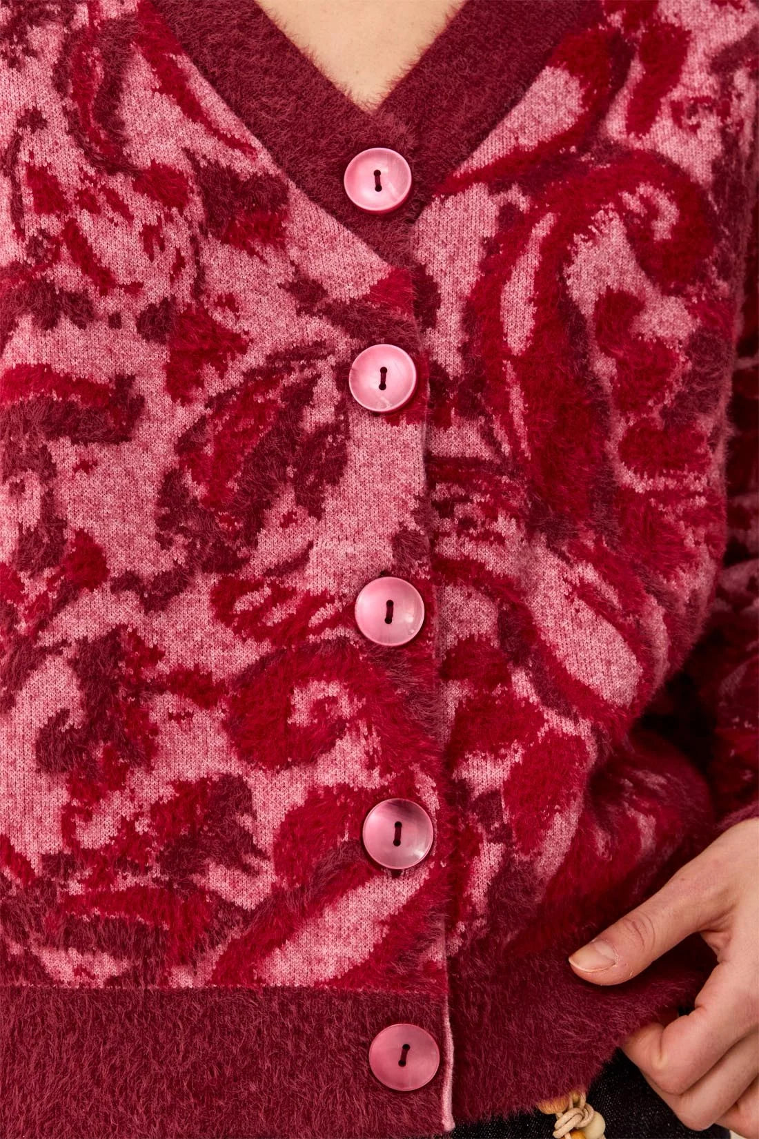 Tribal Wear Two Ways Button V-Neck