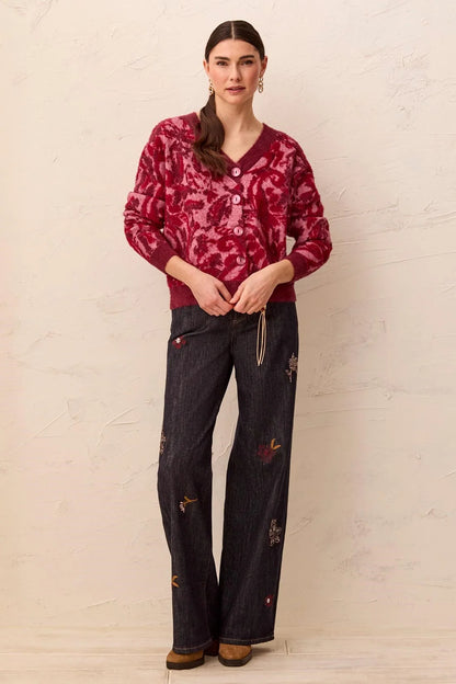 Tribal Wear Two Ways Button V-Neck