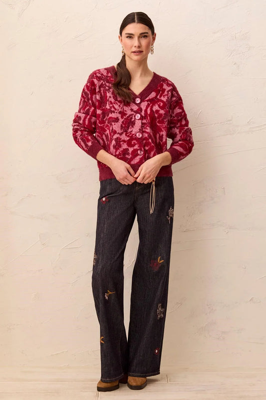 Tribal Wear Two Ways Button V-Neck