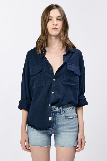 Dear John Adrianna Button Up L/S Boxy Shirt