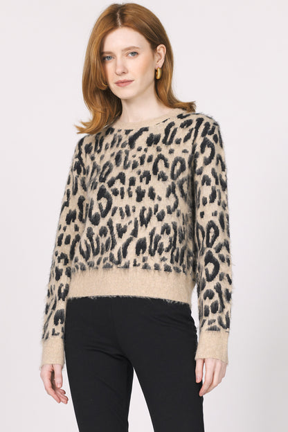Another Love Mina Leopard Print Sweater