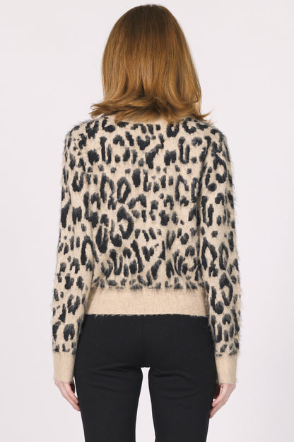 Another Love Mina Leopard Print Sweater