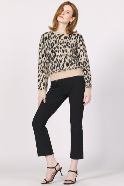 Another Love Mina Leopard Print Sweater