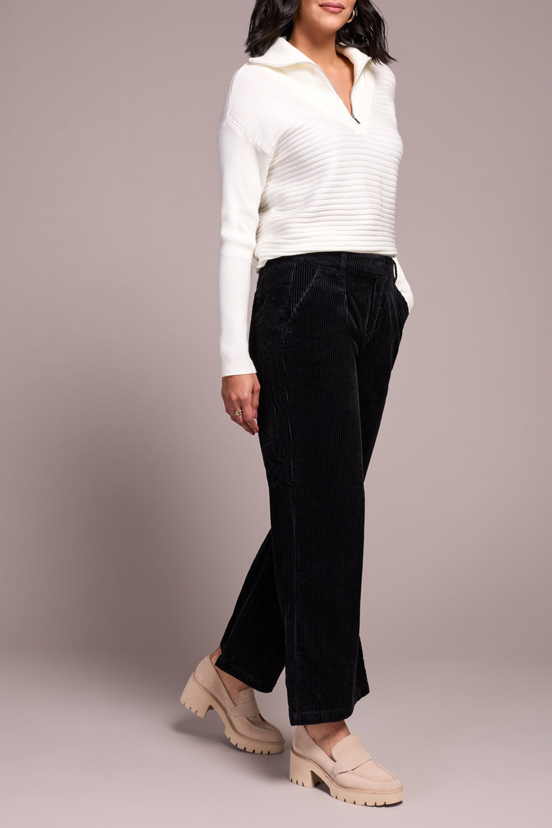 Tribal High Rise Front Fly Trouser