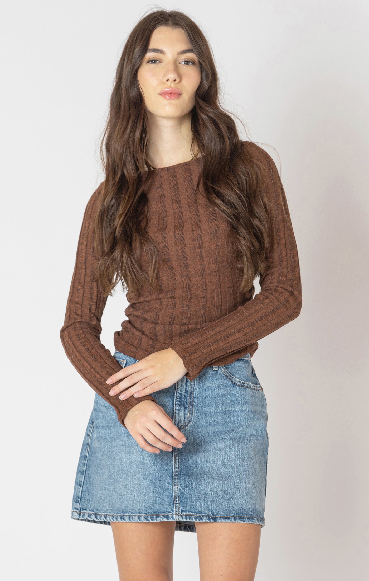 Dex Wide Ribbed Top