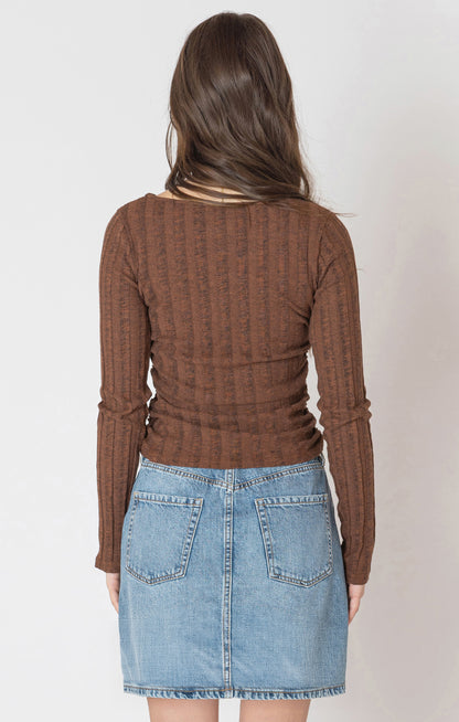 Dex Wide Ribbed Top