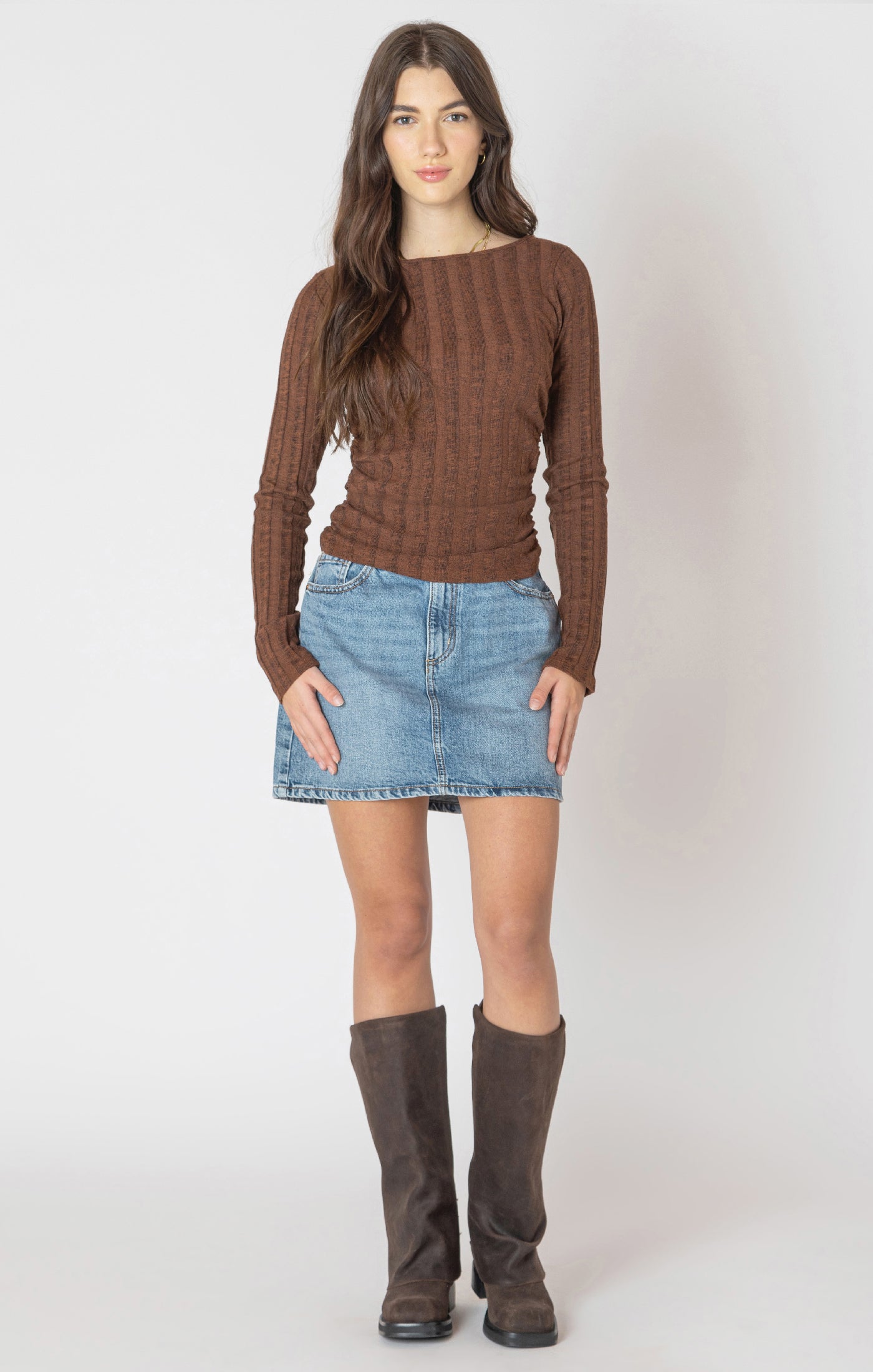 Dex Wide Ribbed Top