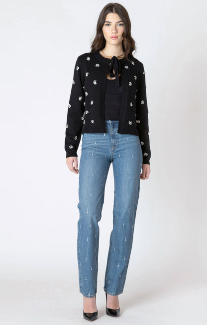Dex Embellished Tie Front Cardigan