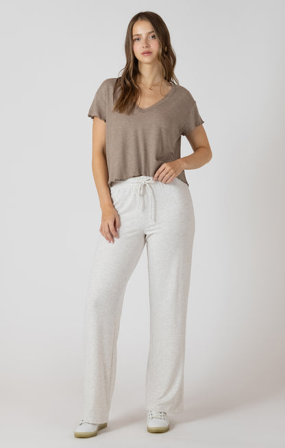 Dex Lace Trim Waffle Top